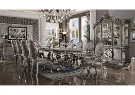 Bassett dining room table and chairs. Versailles Antique Platinum Dining Table The Furniture Store