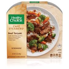 Tv dinners, notorious for their high calorie and sodium counts, aren't exactly the first food category we think of when we think healthy eating. but they're seductively convenient. Beef Teriyaki Healthy Choice