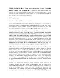 Pada perayaan tahunan 2021, yang diselenggarakan secara virtual oleh komite tertinggi persaudaraan. Pdf Orasi Budaya Hari Puisi Indonesia Dan Potret Produksi Buku Sastra Di Yogyakarta