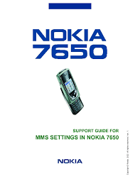 Nokia 7650 Cell Phone User manual ...