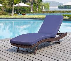 Prudence Reclining Patio Chaise Lounge With Cushion Sun Lounger Wicker Chaise Lounge Lounge Chair Outdoor