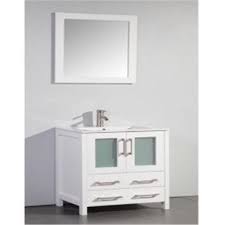 Single sink bathroom vanity set with ceramic vanity top is a perfect combination of elegance and value. 34 X 18 X 36 In White Solid Wood Sink Vanity With Mirror Walmart Com Walmart Com