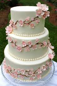 Cherry Blossom Cake Cake Decorating Video Tutorial Cherry Blossom Cake Cherry Blossom Wedding Cake Cake Decorating Videos