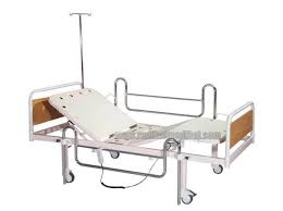 2 Motorlu Nikelaj Korkuluklu Elektrikli Hasta Karyolasi