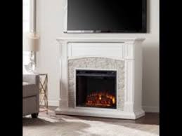 Faux stone fireplace diy installation. Fe9362 Seneca Electric Media Fireplace White W White Faux Stone Assembly Video Youtube