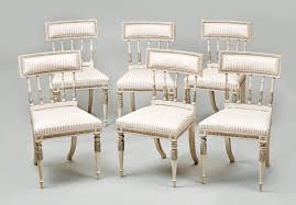 Set Of Six Late 18th Century Swedish Gustavian Painted Dining Chairs Painted Dining Chairs Dining Room Chairs Modern Dining Chairs