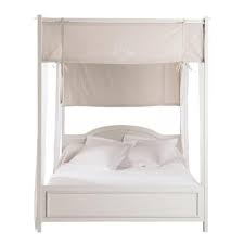 Bedden Hoofdeindes En Nachtkastjes Hemelbed Meubel Ideeen Wit Hout