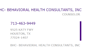 Box 6059, fargo, nd 58108 we do not guarantee the accuracy and/or reliability of the contents found on npidb.org. 1164514295 Npi Number Bhc Behavioral Health Consultants Inc Houston Tx Npi Registry Medical Coding Library Www Hipaaspace Com C 2021