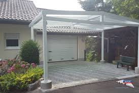 Alu Carport Der Marke Rexoport 5m X 5m Auf Kundenwunsch Angepasst Auf 5m X 4m In Weiss Bei Diesem Alu Carport Besteht Die Dache Alu Carport Carport Carports