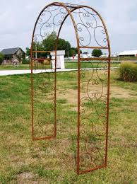 Home > metal arbors & wrought iron arches > wrought iron cross medallion waverly arbor trellis. Wrought Iron Shell Flower Arbor Antique Style Arch Trellis