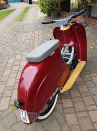 Simson schwalbe kr 51/1 k neue farbe lieferung mög. In Rot Mit Holz Tretflachen Schwalbe Tuning Schwalbe Moped Simson Schwalbe