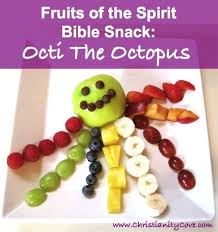 Fruits Of The Spirit Activity For Kids Octi The Octopus Fruit Of The Spirit Sunday School Snacks Fun Kids Food