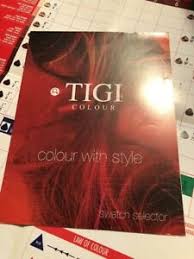 Details About Tigi Colour Swatch Paper Chart Hair Color