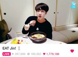 After to see this video, i love kim seok jin more (well all seven guys alike) but i can i can see natural and cuty it looks when remember . Worldwidebts Auf Twitter Bts Twt Vlive Eat Jin Live Now Https T Co Xfysxxe5tl Https T Co Vpzhit2cgk Twitter