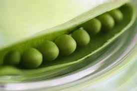 How many peas were in the pods?