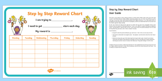 step by step behavior chart parent and carer information sheet