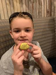 Rock hidden at Tony Hillerman Middle School in Albuquerque, NM