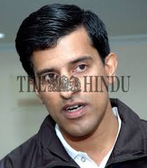 Chief coach of the Indian badminton team U. Vimal Kumar snapped during an  interview in...