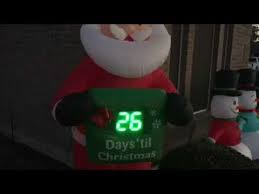 Christmas inflatable 7' countdown santa airblown decoration warning: Occasions 2015 Airblown Inflatable Or Airflows Electronic Countdown Christmas Santa Youtube