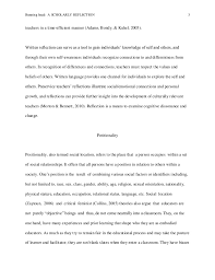 A reflective essay is a type of written work which reflects your own self. Positionality A Scholarly Reflection Paper