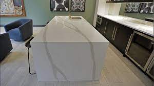 The impact that a waterfall countertop has on a kitchen (or a bathroom. 3cm Arabescato Pental Quartz Waterfall Edge By Crowley S Granite Concepts Inc Youtube