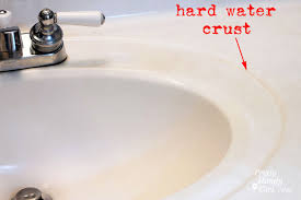 scrub away hard water stains