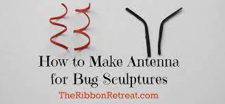 How To Make Antenna For Bug Sculptures Theribbonretreat Com Youtube Ribbon Sculptures Ribbon Hair Clips Antenna