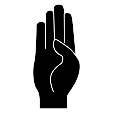 Hand Finger B Letter B Silhouette Ad Aff Sponsored Finger Letter Silhouette Hand Letter B Lettering Silhouette