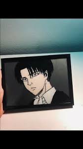Great savings & free delivery / collection on many items. 5 X 7 Levi Ackerman Aot Anime Glass Painting Including Black Frame Ebay