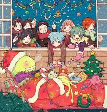 New year anime party christmas, winter, winter, decor, christmas decoration png. Christmas Party Anime Life Nagisa X Reader