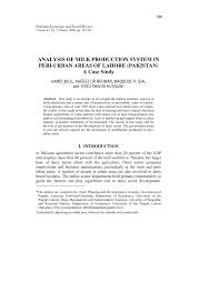 Punjab livestock and dairy department will begin providing hygienic, fresh and chilled camel milk to the people from this week. Pdf Analysis Of Milk Production System In Peri Urban Areas Of Lahore Pakistan A Case Study