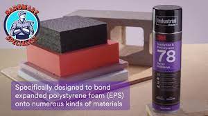 3m Insultation Polystyrene 78 Spray Adhesive Youtube