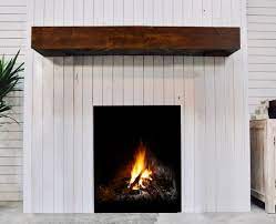 Wood fireplace mantel shelves image and description. Indoor Mantels Rustica