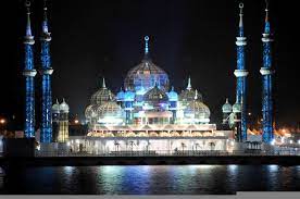 Crystal mosque at taman tamadun islam, kuala terengganu, malaysia. The Crystal Mosque Or Masjid Kristal Is A Mosque In Kuala Terengganu Terengganu Malaysia The Mosque Is Located At Islamic Heritage Park On The Island O Rejser