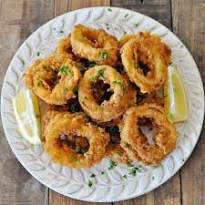 Fried Calamari With Spanish Paprika And Lemon Spain On A Fork Fried Calamari Calamari Recipes Spanish Mussels Recipe