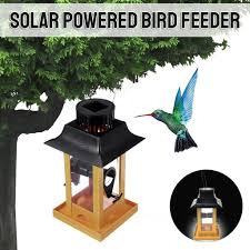 Will this unique blown glass hummingbird feeder attract any birds? Buy Solar Powered Led Wild Bird Feeder Tray Hanging Wilderness Lantern Automatic Bird Feeder For Outdoors Garden Tree Decoration At Affordable Prices Price 22 Usd Free Shipping Real Reviews With Photos Joom