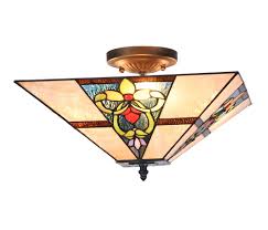 ● this tiffany round glass flush mount ceiling lighting provides fans and. Square Floral Tiffany Ceiling Lamp T 305 16sf