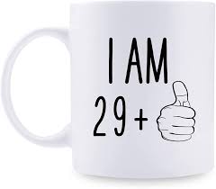 Find unique 30th birthday gifts today. Amazon Com 30th Birthday Gifts For Men 29 One Thumb 30th Birthday Gifts For Men Coffee Mug Funny 30 Year Old Presents For Dad Husband Friends Brother Him Colleague Coworker