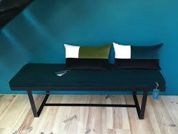 Sarah Lavoine Mur Bleu Sarah Et Coussins Design Outdoor Sofa Outdoor Furniture Outdoor Decor