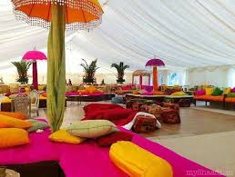 Love This As Outdoor Markeet Mehndi Party Marquee Decoration Indian Wedding Theme Marquee Wedding