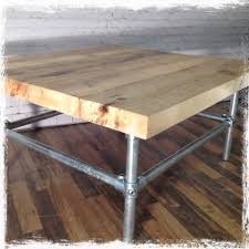 If you are making an 80cm high table i would suggest using a thicker pipe. Scaffold Board Coffee Table