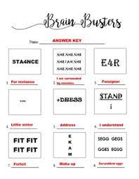 Brain Breaks Rebus Puzzle 2 Worksheet With Answers By Bitsbybets It comes for the same pronouns but with clear clues and definitions. brain breaks rebus puzzle 2 worksheet with answers