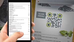 Customers open their iphone camera (or google lens) and scan a barcode (qr code) which opens a menu. Wrg Mxkm7liinm