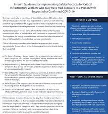 The world health organization (who) was informed of cases of pneumonia of unknown microbial etiology associated with wuhan city, hubei province, china on 31 december 2019. New Cdc Interim Guidance For Essential Workers Exposed To Suspected Or Confirmed Covid 19 Patient California Water Environment Association