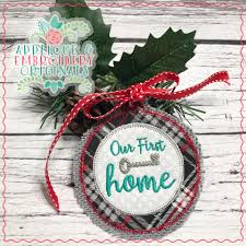 Xinrui crystal suncatcher hanging ornament crystals ball prism rainbow maker for home, office, garden decoration, window decorations hanging decor gift 4.5 out of 5 stars 77 1 offer from $13.99 2216 Our First Home Ornament In The Hoop Designs Applique Embroidery Originals