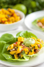 Check spelling or type a new query. Fish Taco Lettuce Wraps With Mango Salsa 23 Lettuce Wrap Recipes Because Sometimes You Just Don T Want Bread Popsugar Food Photo 12