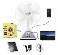 16 Inch Rechargeable Solar Fan, Table Fan, Wall Fan, Dual Use, with Night  Light