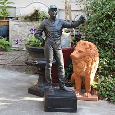 Most people shudder at the sight of a black lawn jockey. Old Equestrian Horse Lovers Lawn Jockey Statue Sculpture Vintage Replica The Kings Bay