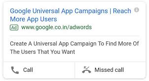 Extensions are basically numbers which stretch from your business number. Google Adwords Missed Call Ad Extension
