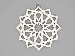 Islamic Ornament Pendant 3d Print Model Islamic Jewelry 3d Printed Jewelry Jewelry Making Patterns
